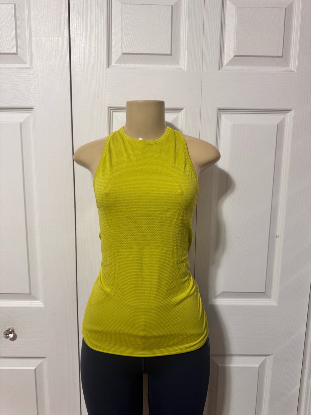 Lululemon Women’s Bright Yellow Sleeveless Athletic Tank Top 4
